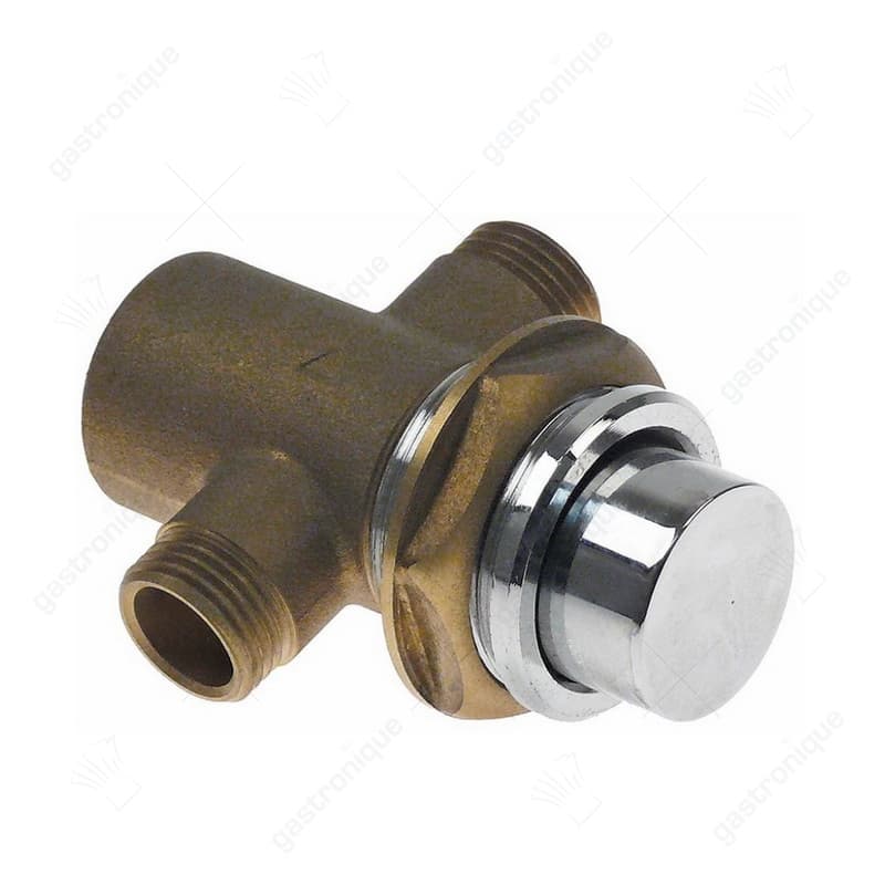 zelfsluitende kraan ca.15s draad 1/2" H 71mm inbouwventiel handenwasbak