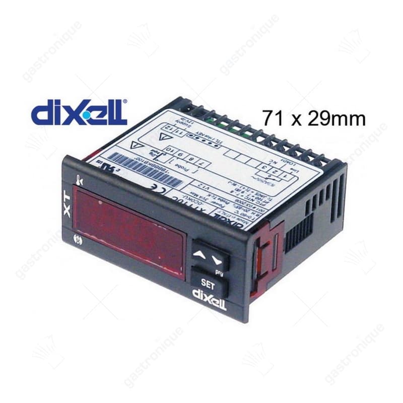 elektronische regelaar DIXELL type XT110C-0C0KU- inbouwmaat 71x29mm 12V spanning AC/DC - Image 1