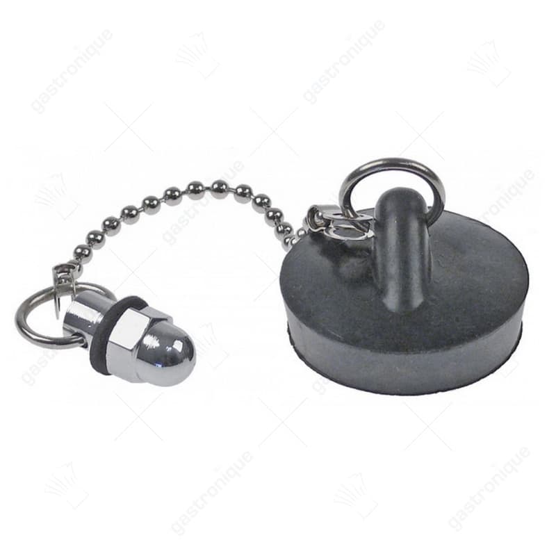 afvoerplug met ketting voor heteluchtoven kunststof ø 39mm H 22mm