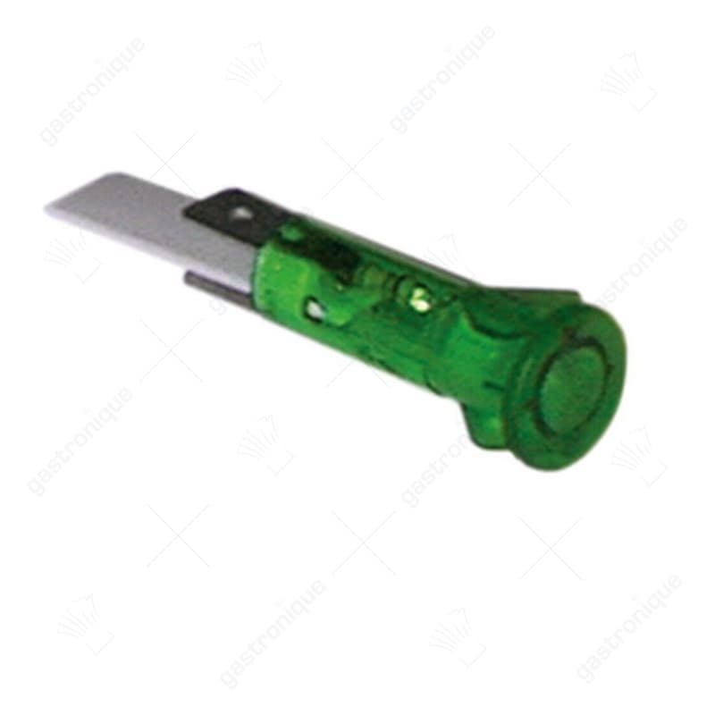 signaallamp ø 10mm groen 400V aansluiting vlaksteker 6,3mm vpe 5stuk - Image 1