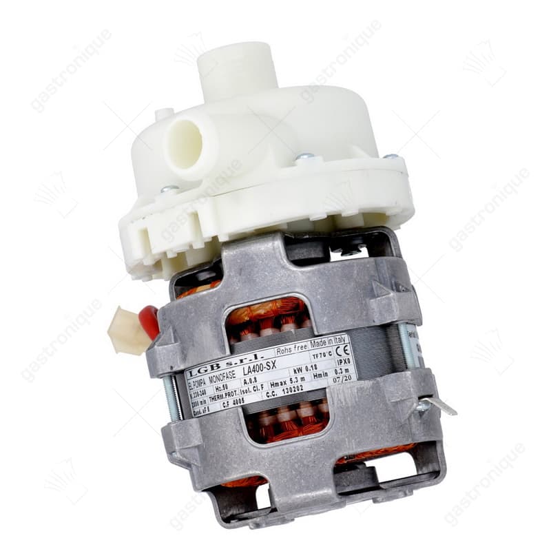 waspomp LGB type LA400 ingang ø 27mm uitgang ø 22mm 230-240V 50Hz fasen 1 0,18kW