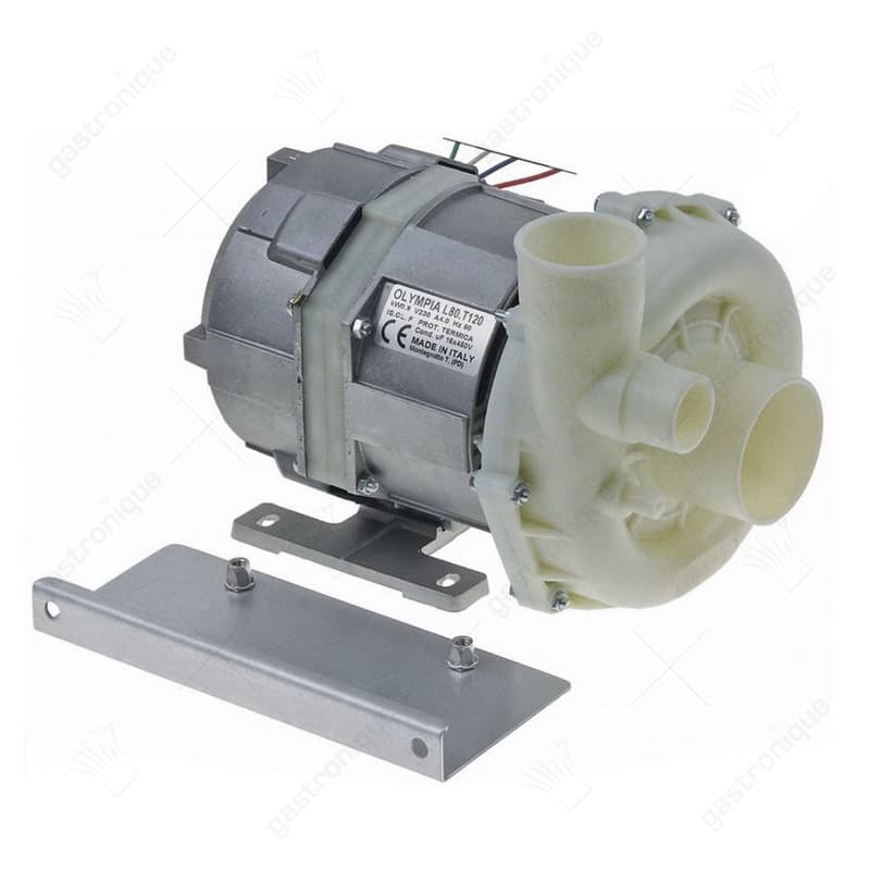 pomp ingang ø 60 uitgang ø 48 type L80.T120 230V 50Hz fasen 1 0,9kW L 260mm OLYMPIA - Image 1