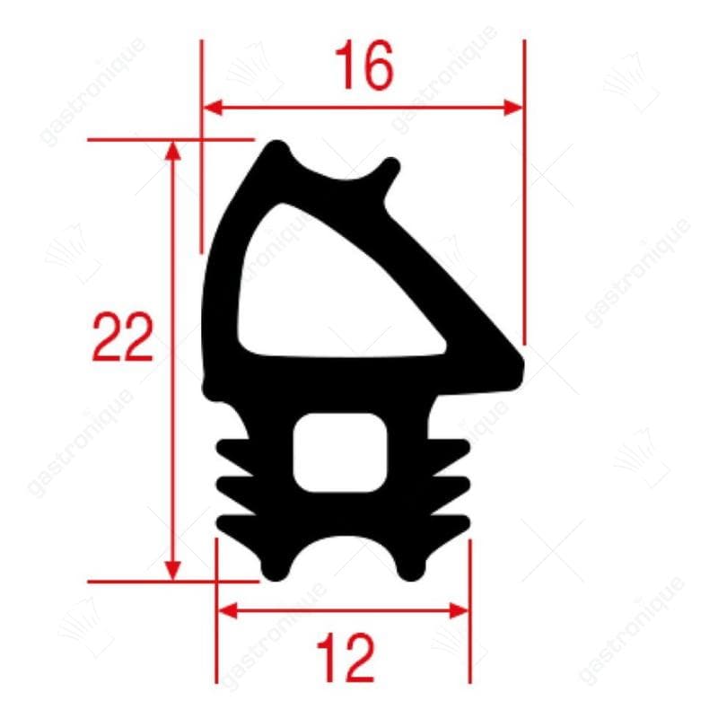 Deurrubber voor oven- 445x410 mm - Image 1