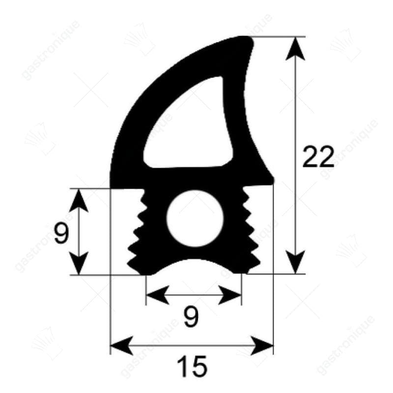 deurrubber profiel 2767 VPE per meter - Image 1