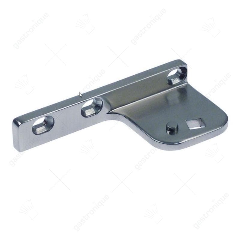 scharnierplaat RECHTS inbouwpositie onder rechts L 100mm B 48mm H 17mm asafname 8x8mm