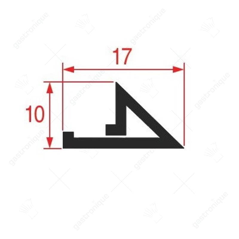 deurrubber silicone 1000 mm - Image 1