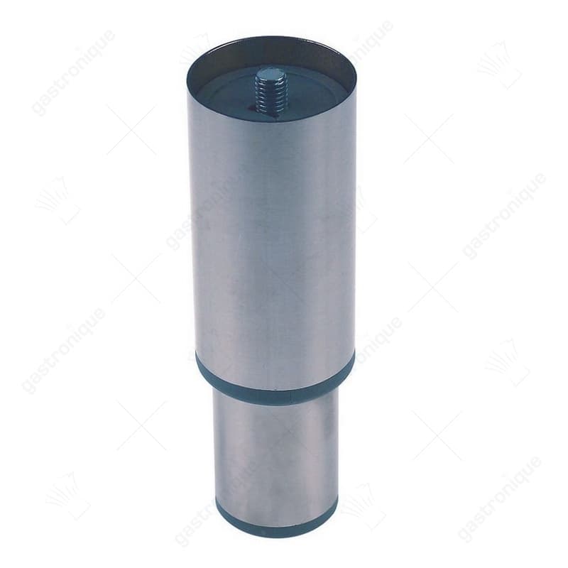 apparaatvoet pijp ø 50mm draad M10 draad L 12mm H 130-180mm RVS grootte 2" vpe 1stuk