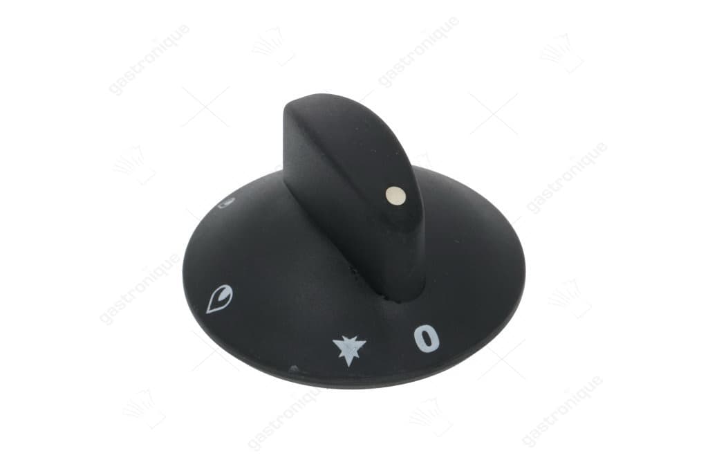 knop KNOB BLACK ø 79 mm SILK SCREEN PRINTED