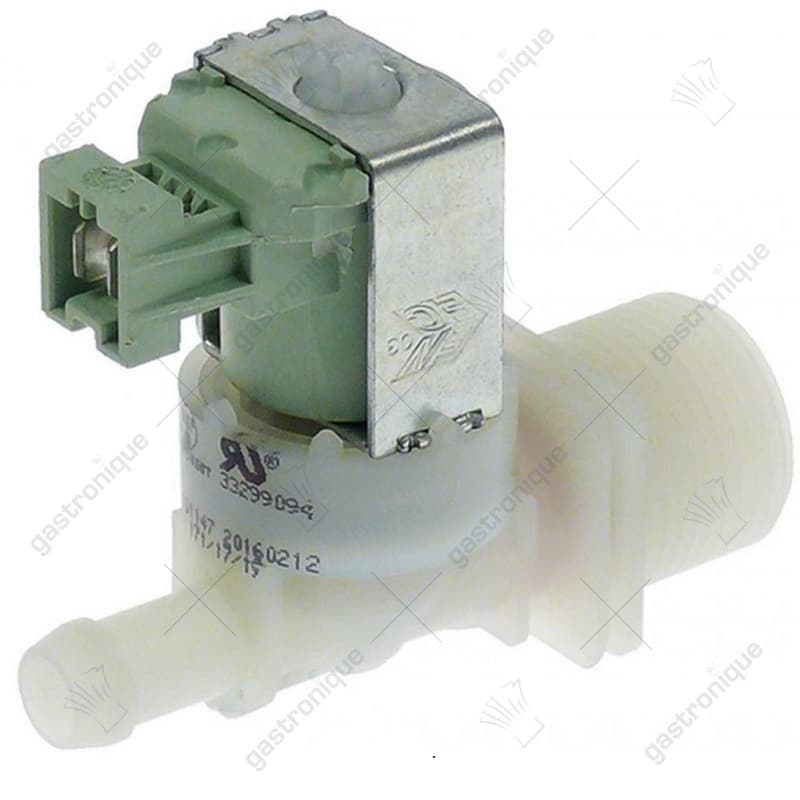 magneetventiel eenvoudig recht 230VAC ingang 3/4" uitgang 10,5 EATON (INVENSYS)
