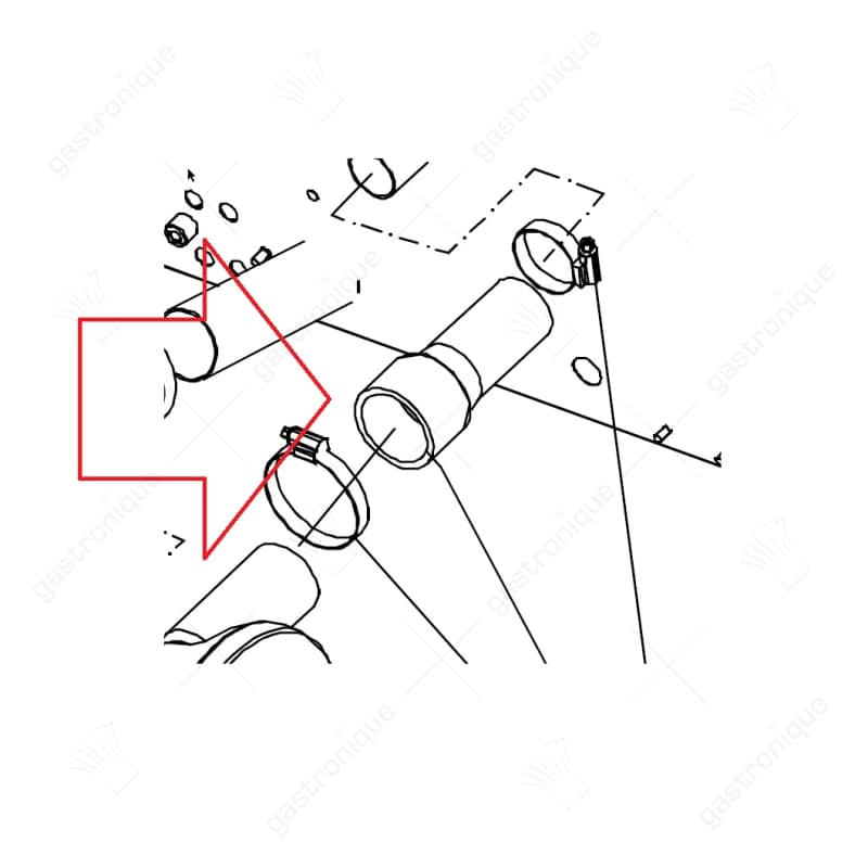 Pump connection outlet WD6/7