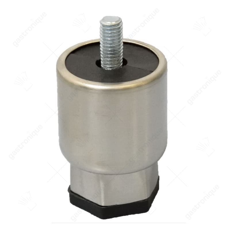 apparaatvoet pijp ø 38mm draad M8 draad L 15mm H 55-65mm RVS grootte 1 1/2" vpe 1stuk SB 29 - Image 1