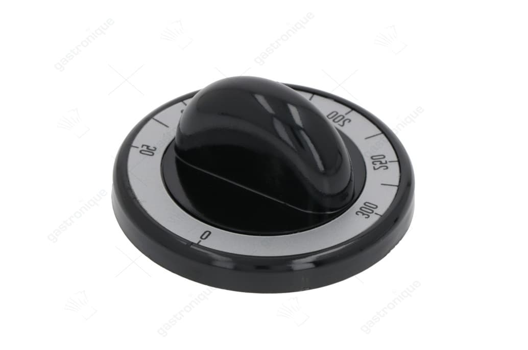 zwarte knop ø 62 mm 0-300°c