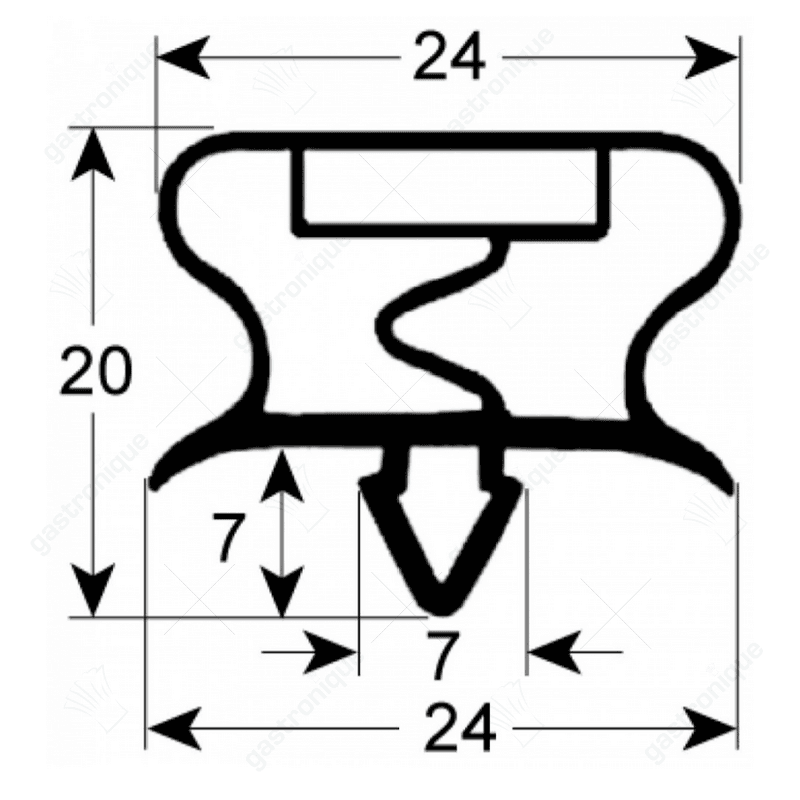 Deurrubber 714x389 mm - Image 1