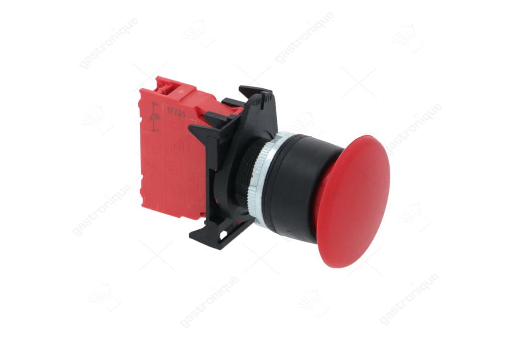 poussoir d'arret urgence rouge 16a