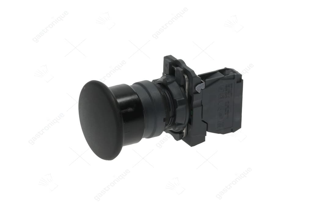 mushroom push-button black 3a 230v