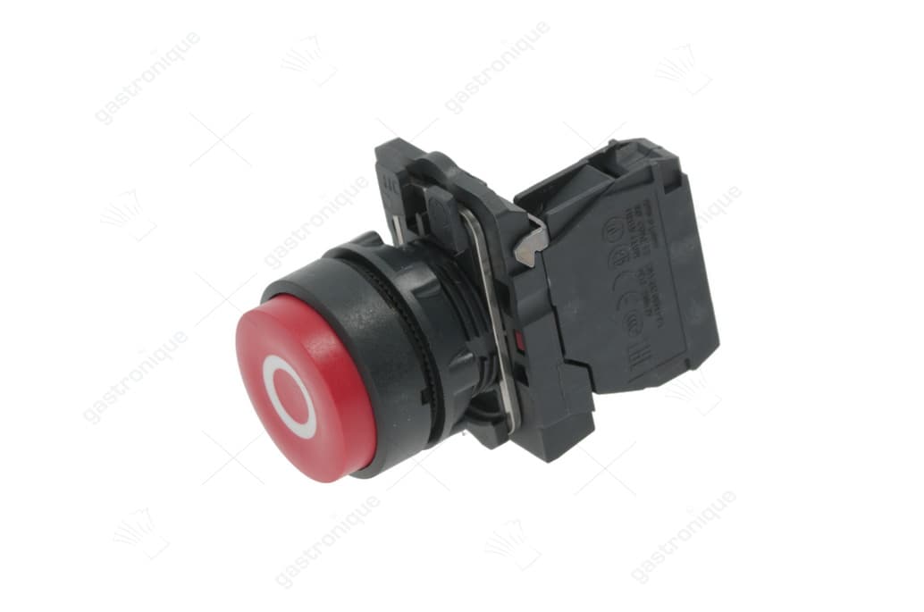 stop push-button red 15a 250v schneider