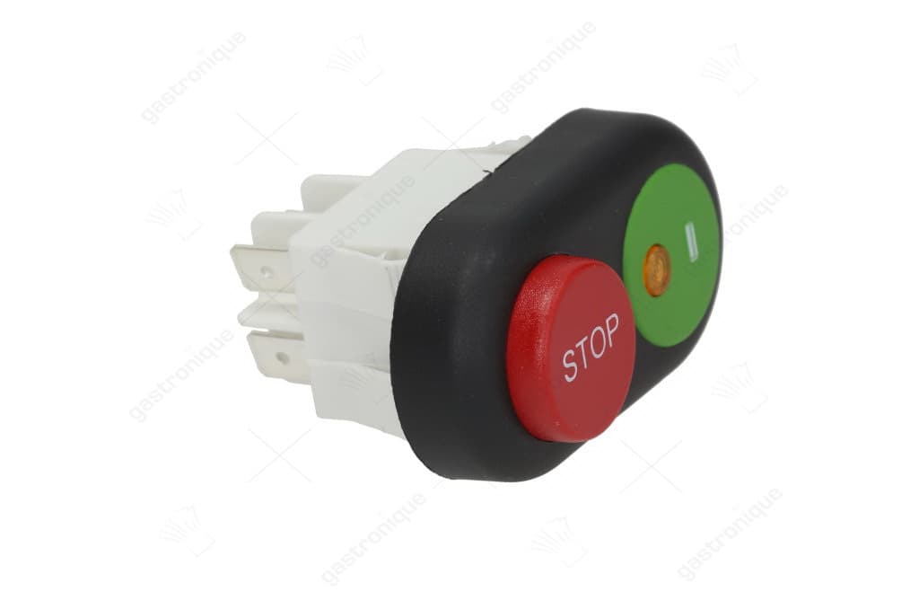drukschakelaar inbouwmaat 30x22mm rond rood/groen 345510