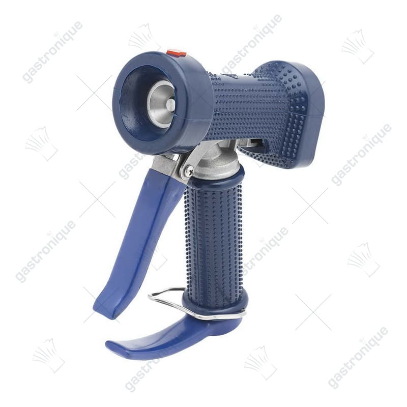 Waterspuit met knijphendel aan de voorkant.