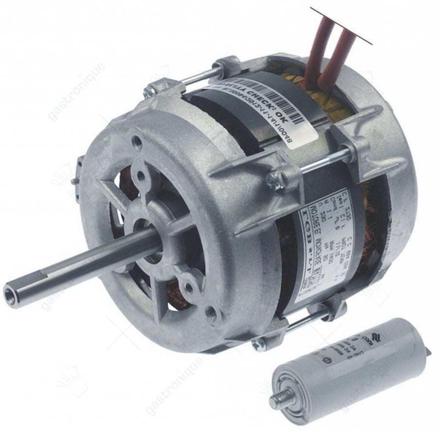 Ventilatormotor 230V einphasig 50Hz 0,12kW 1400U/min Geschwindigkeit 1 L1 120mm L2 77mm D1 ø 12mm 1,1A - Image 2