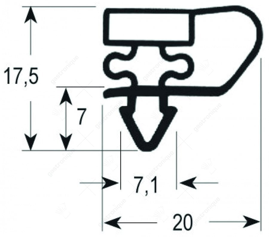 DEURRUBBER 665x410 mm - Image 1