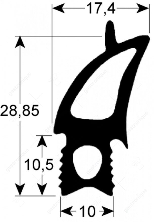 DEURRUBBER VOOR OVEN 530x473 mm - Image 1