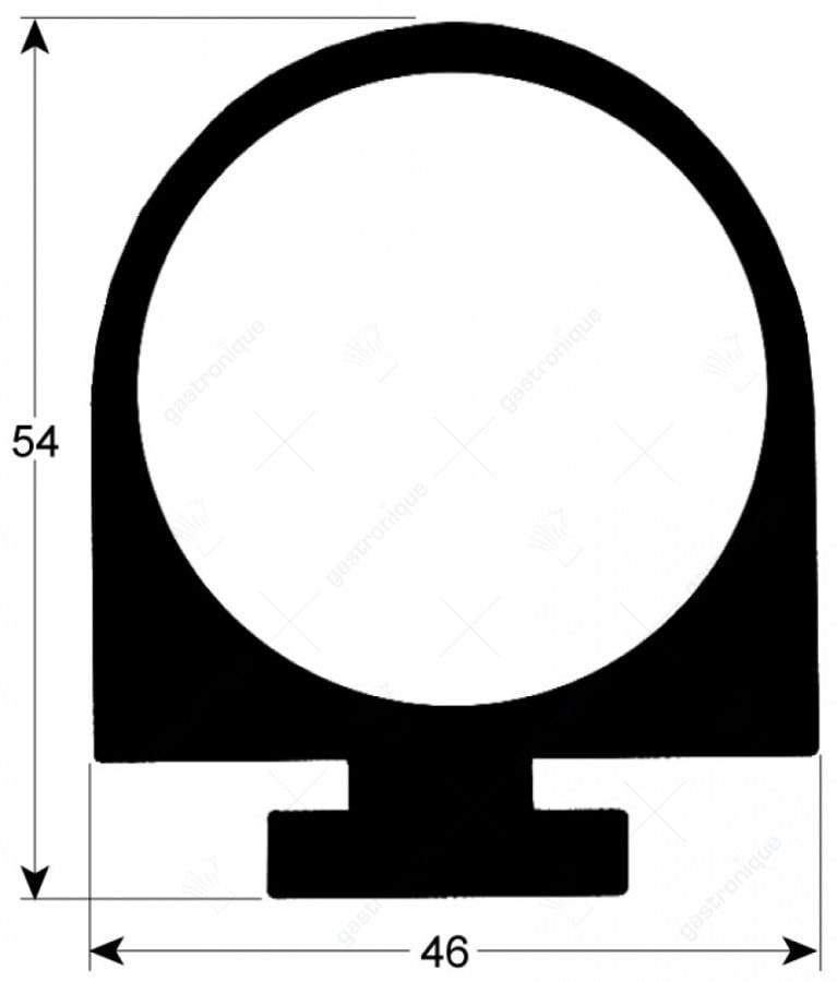 koelceldeurrubber profiel 9993 VPE per meter zwart - Image 1