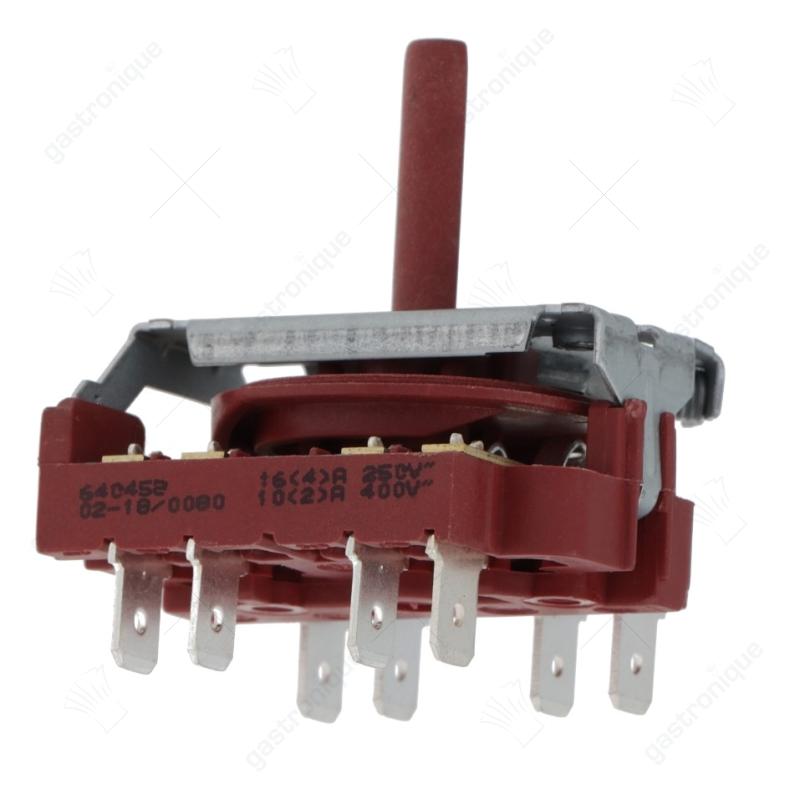 nokkenschakelaar 2 schakelstanden 4NO schakelvolgorde 1-2 16A as ø 6x4,6mm as L 23mm - Image 1