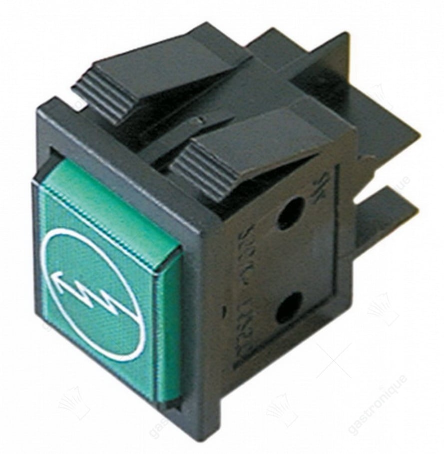 signaallamp inbouwmaat 30x22mm 230V groen aansluiting vlaksteker 6,3mm - Image 1