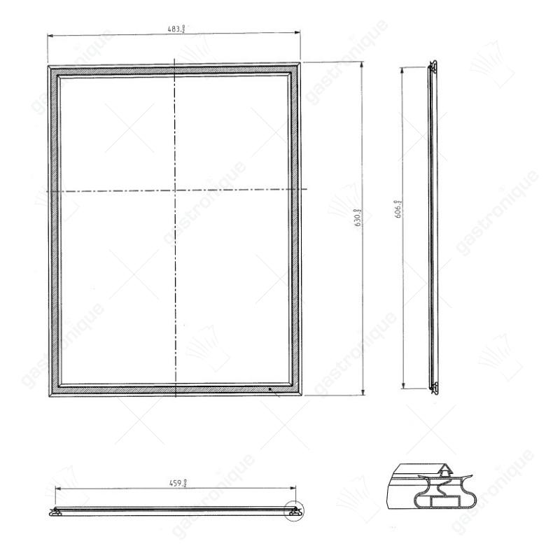 deurrubber 630 x 483 mm buitenmaat - Image 1