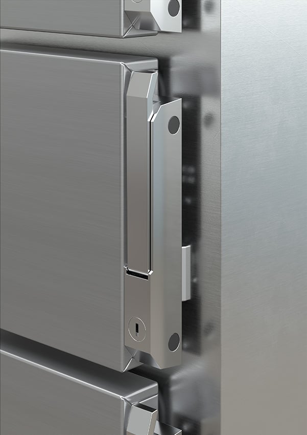 Hebelsicherung L 185mm Befestigungsabstand 150mm verchromt nicht abschließbar Kühlschrank 6188 - Image 3
