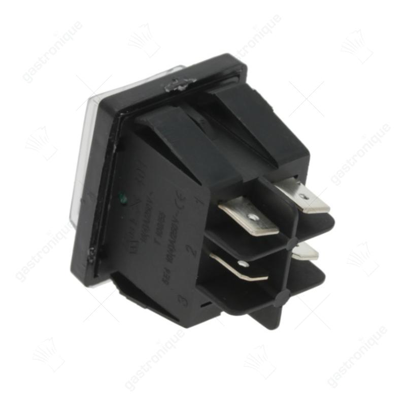 Einbau-Schaltergröße 30x22mm grün 2NO 250V 16A beleuchtet Anschluss Flachstecker 6,3mm - Image 2