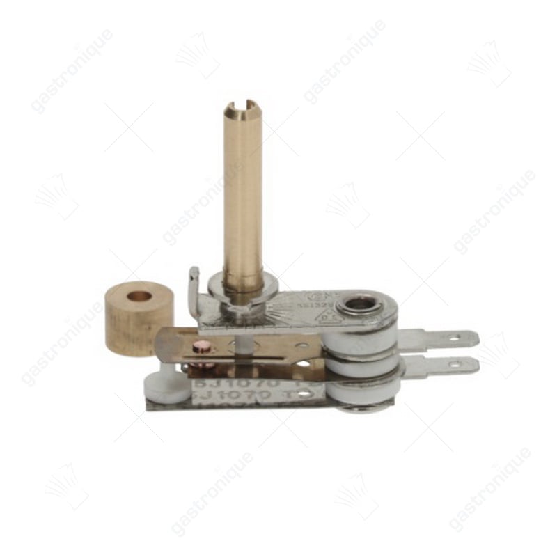 Thermostat 1-polig 1NC 10A Achse ø 6x4,6mm Achse L 30mm Achsenposition oben Drehwinkel 315° für Heizschrank - Image 2