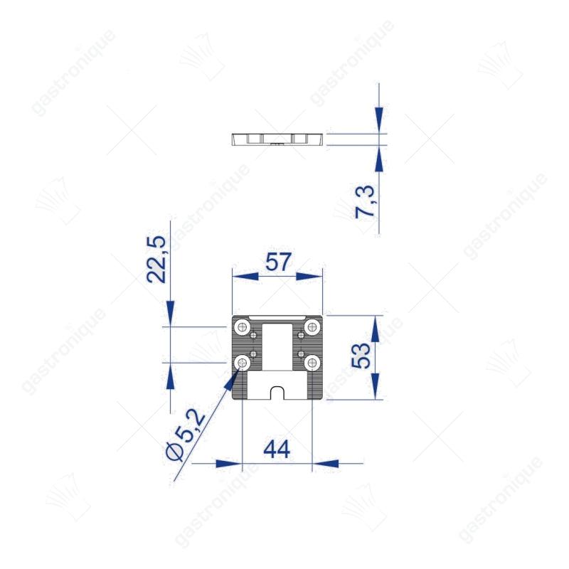 Unterlegplatte Schloss Kühlraum Typ JUMBO 6000 - Image 2