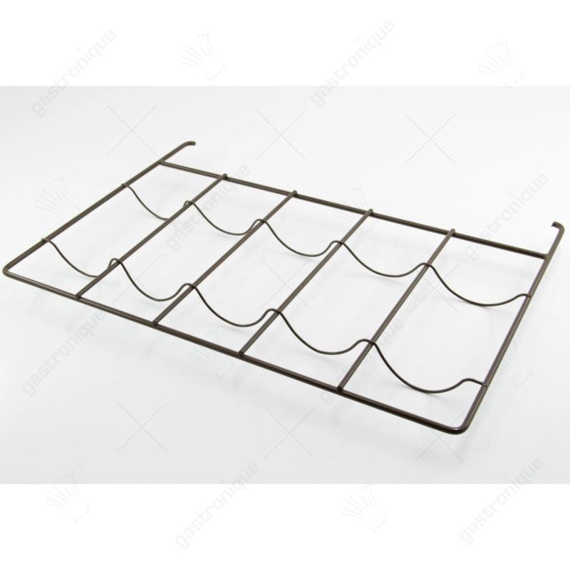 Draadplank Wijn Plat Bruin - afbeelding 1