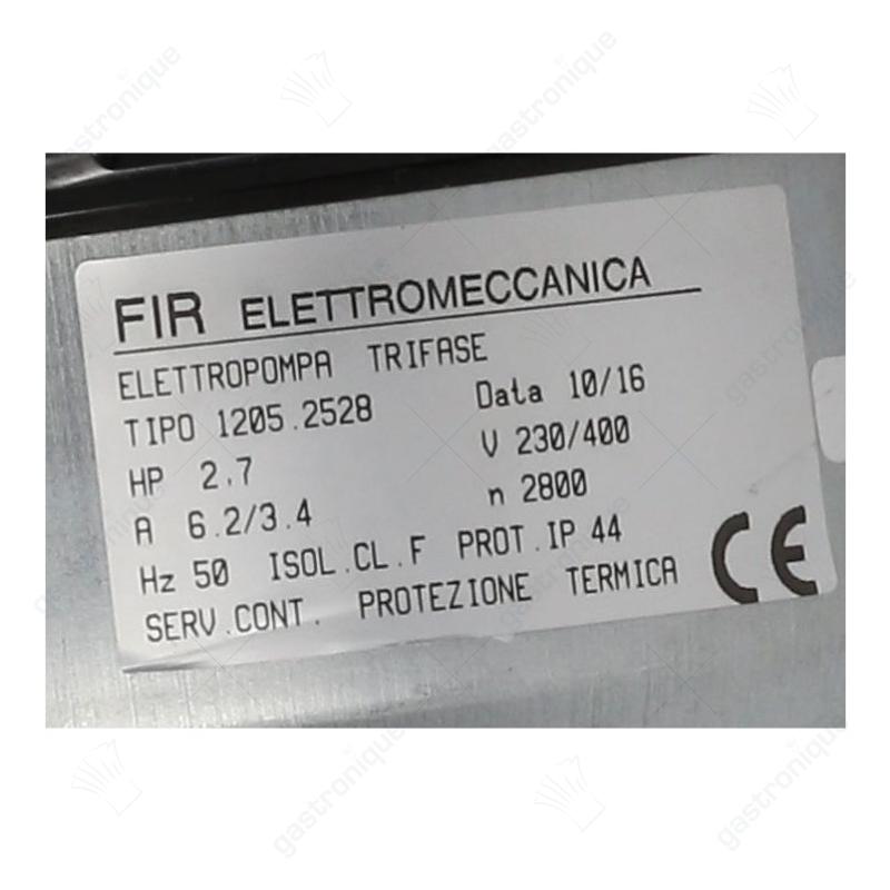 pumpe fir 1205dx 2,70PS Eingang ø 63mm Ausgang ø 53mm Typ 1205.2528 230/400V 50Hz Phasen 3 2kW 2,7PS L 330mm - Image 2