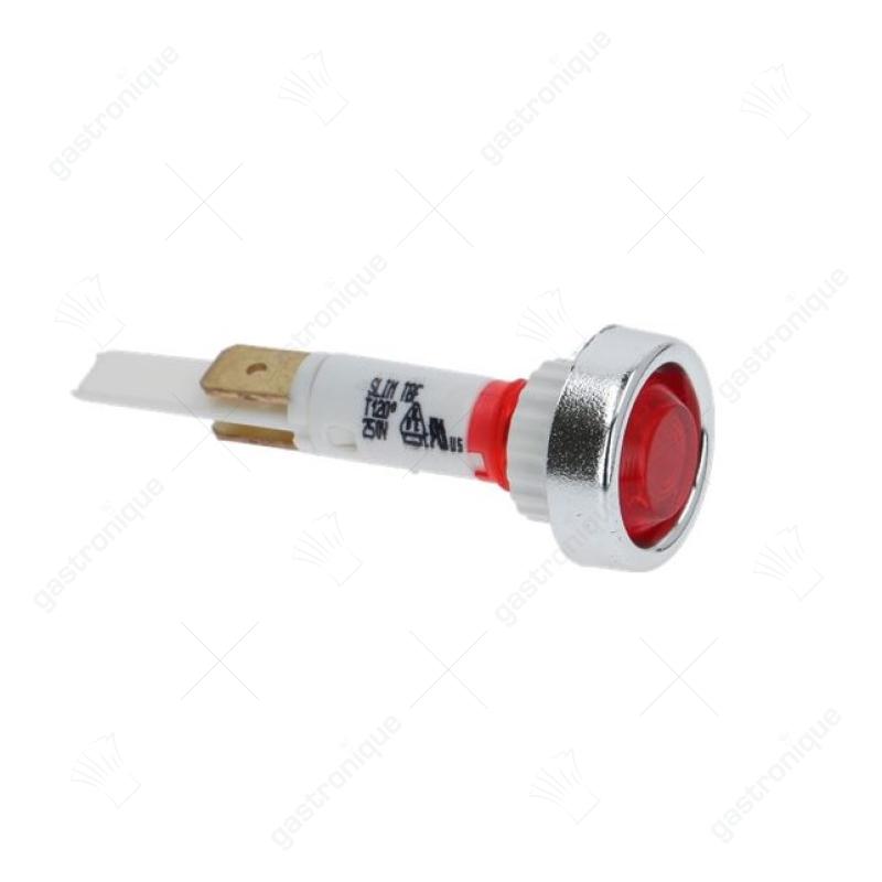 Signalleuchte ø 10mm rot 230V Flachsteckeranschluss 6,3mm - Image 2
