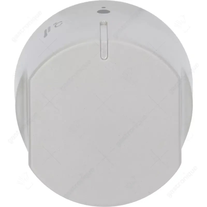 Knop thermostaat t.max. 260°C ø 41mm as ø 6x4,6mm afvlakking onder zilver - afbeelding 1