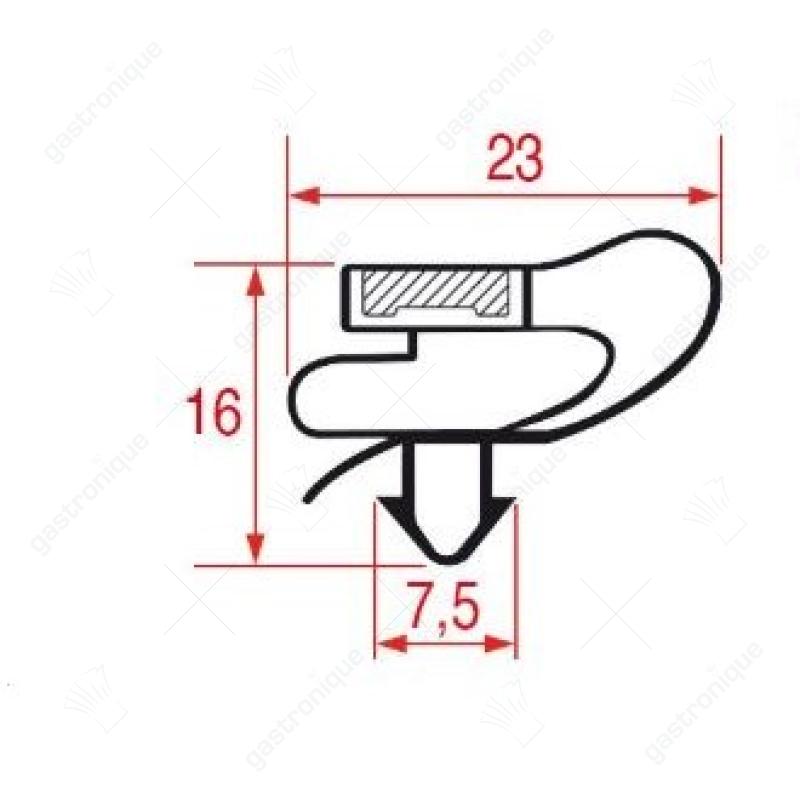 DEURRUBBER - 1063 - 477x405 mm - Image 1