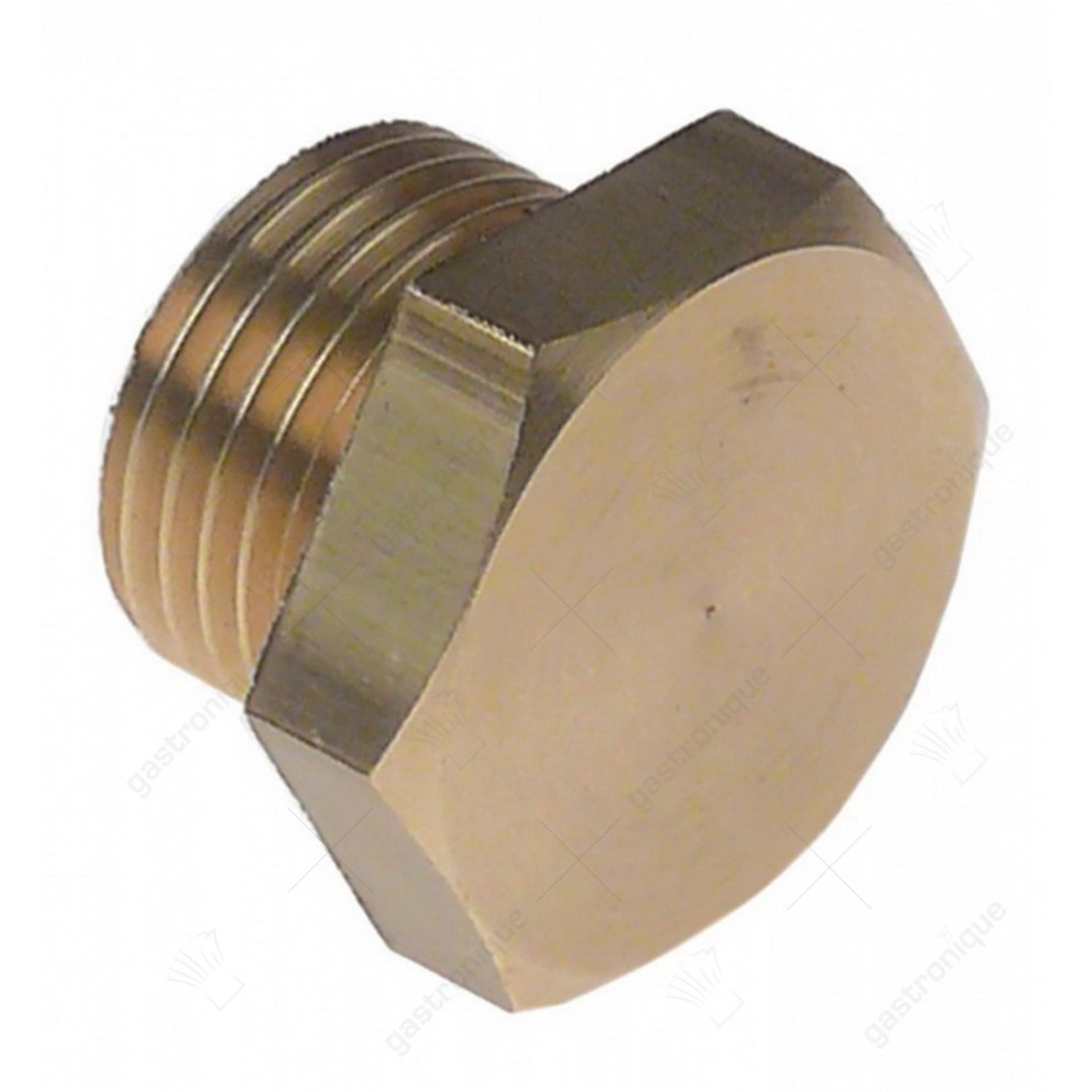 plug hexagonal made of brass - afbeelding 1
