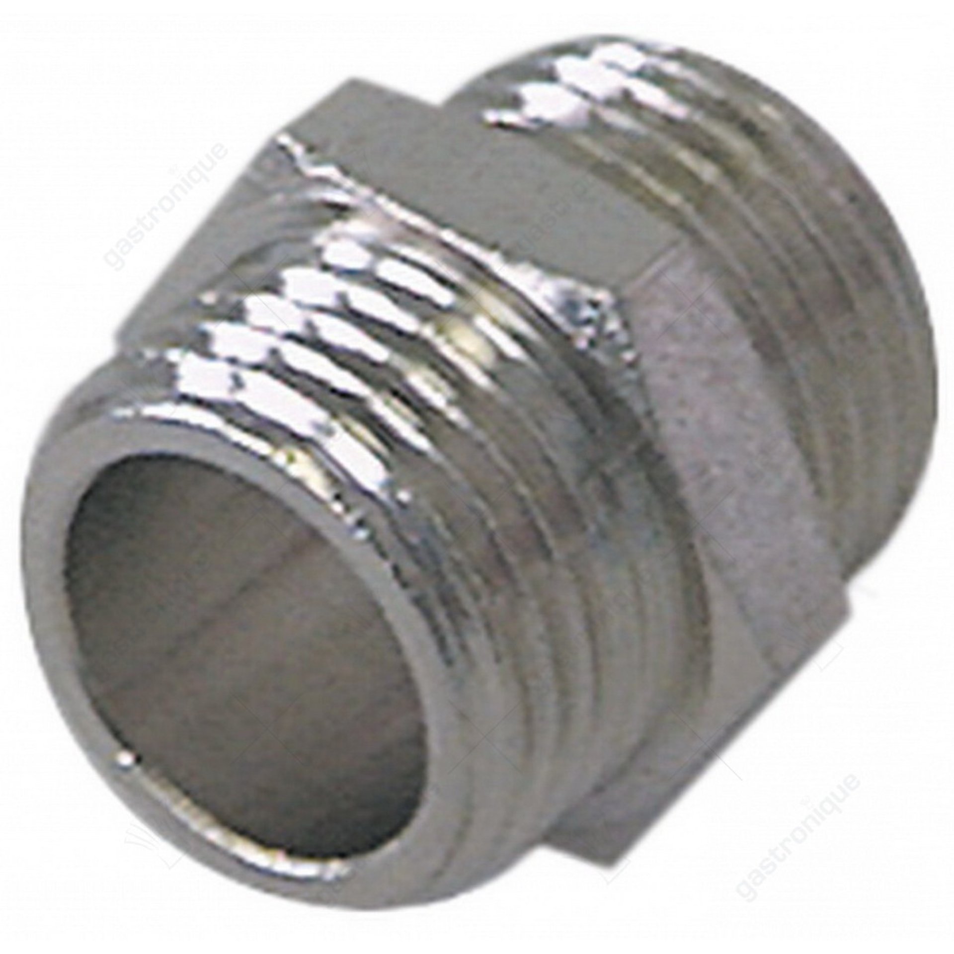 fitting ø 1/8"m-1/8"m nichel-plated - afbeelding 1