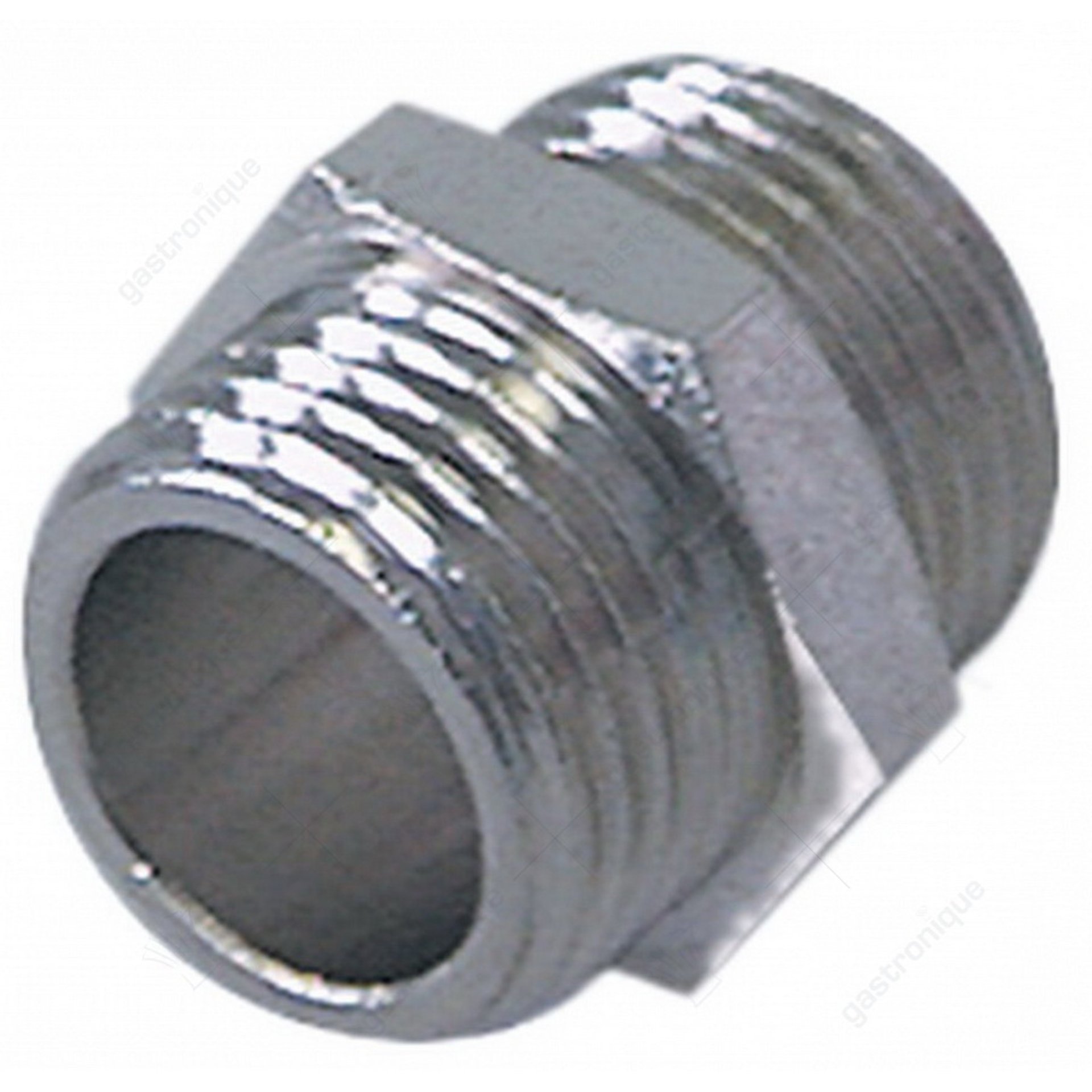 Doppelnippel ø 1/2"m-1/2"m vernickelt - Bild 1
