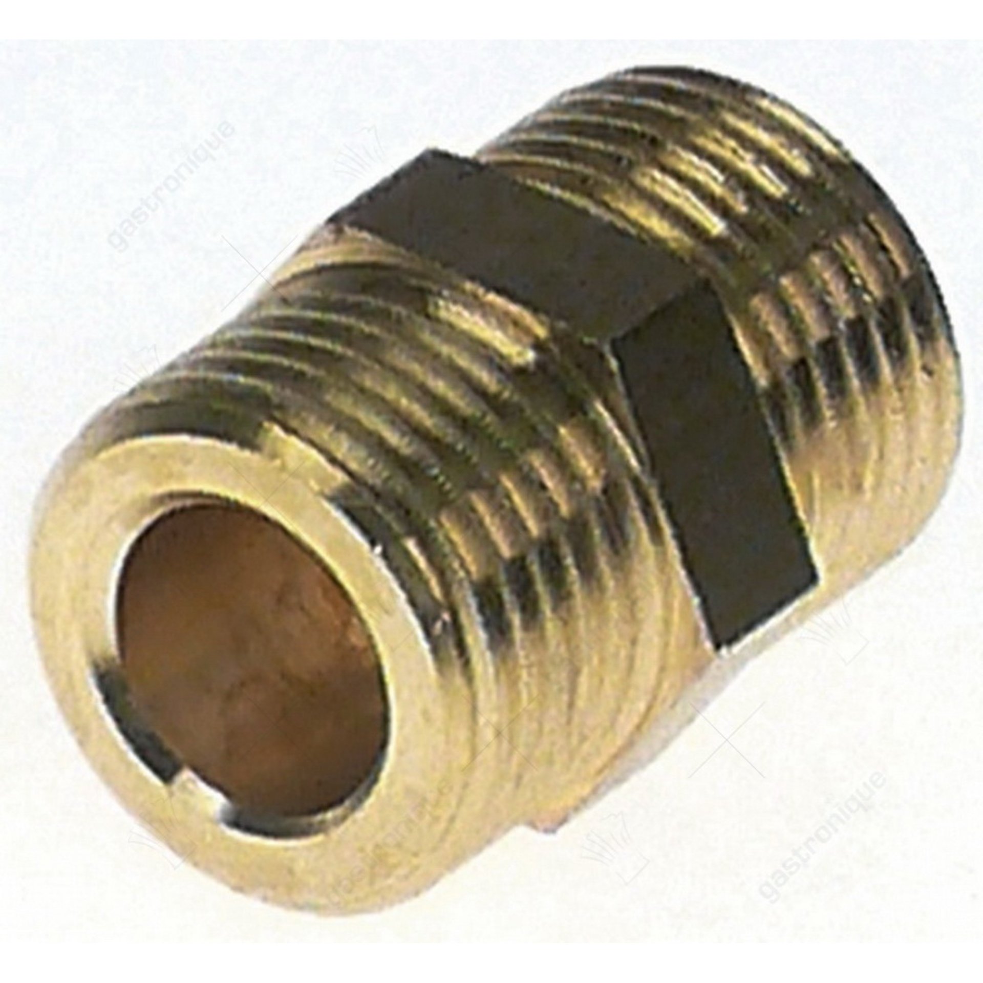 dubbelnippel koper draad 1/2" - 1/2" vpe 1stuk - afbeelding 1