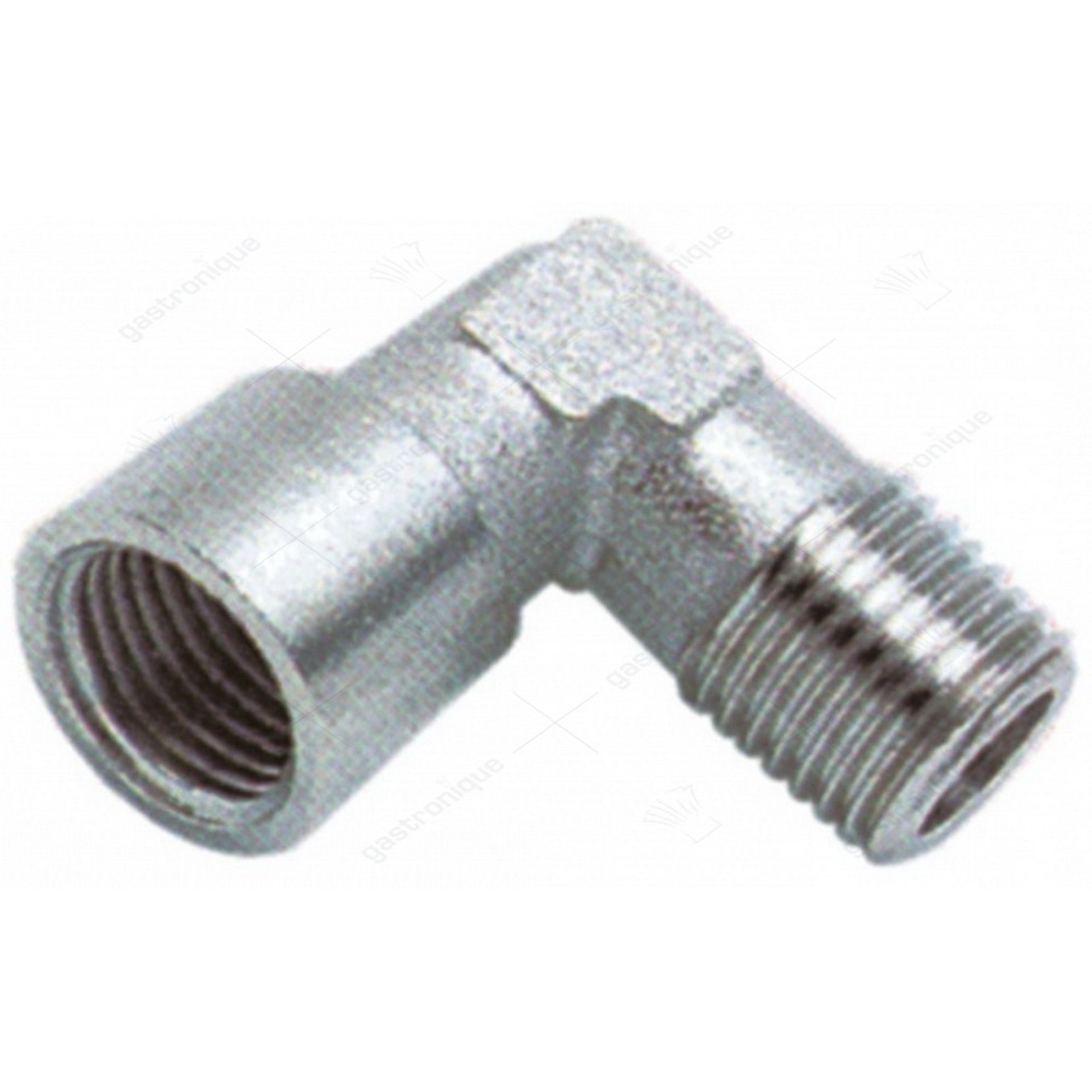 L-Fitting vernickelt ø 1/8"m-1/8"f - Bild 1