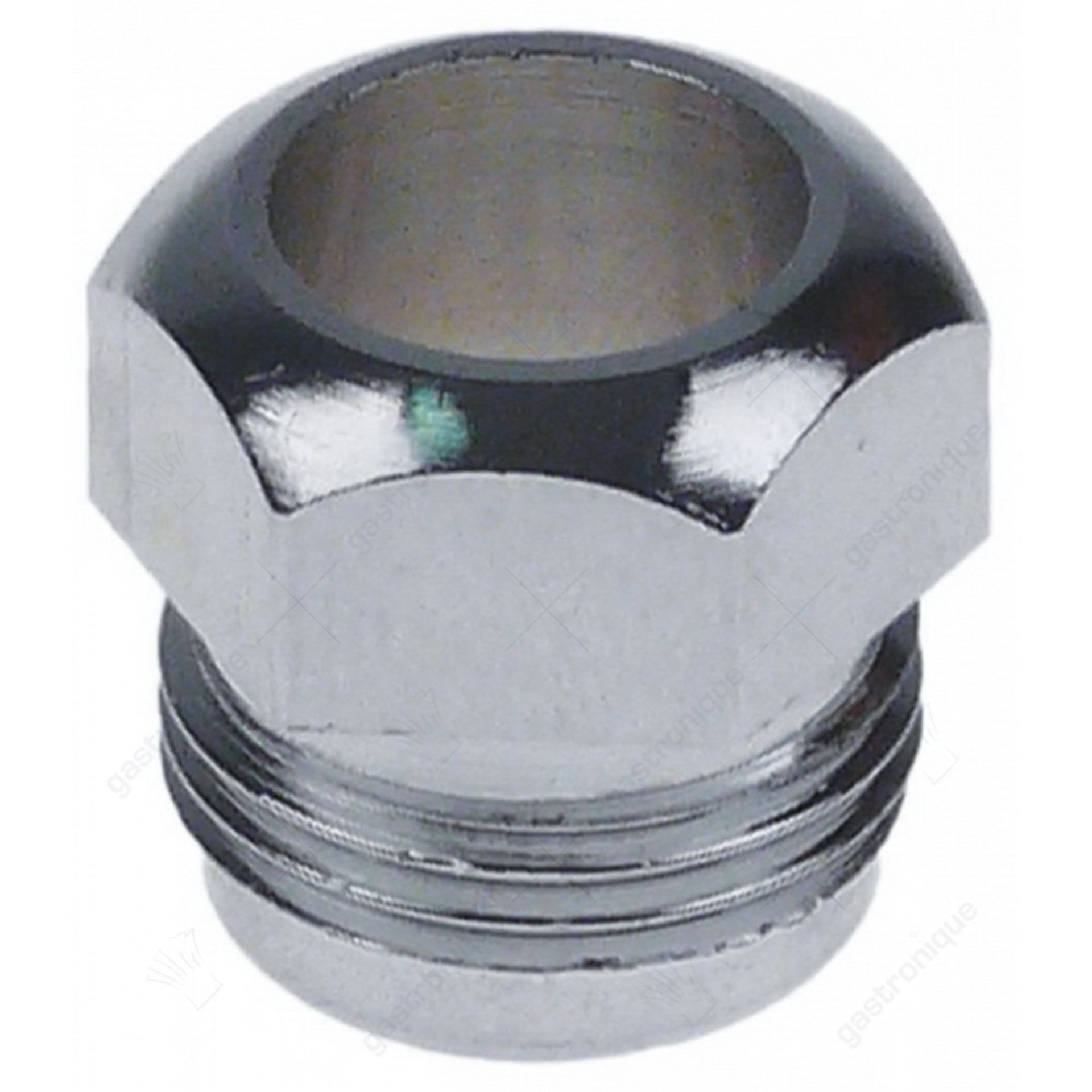 knelschroef draad 3/8" gat ø 13mm H 13mm SB 17 messing verchroomd - afbeelding 1