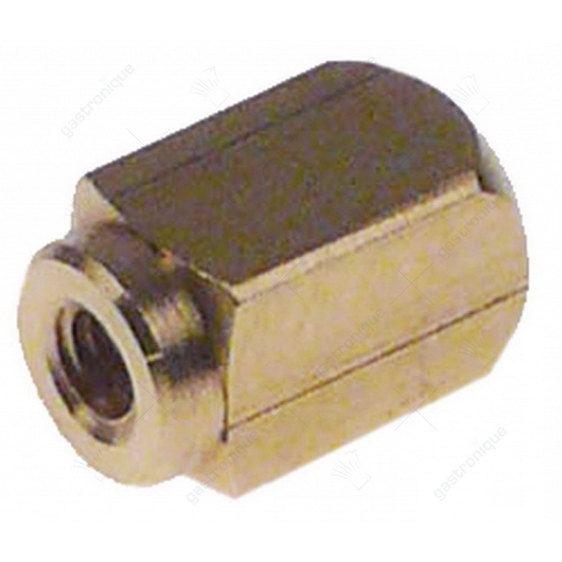 nok vierkant koper draad M3 L 11mm B 6mm H 6mm draad L 10mm - afbeelding 1