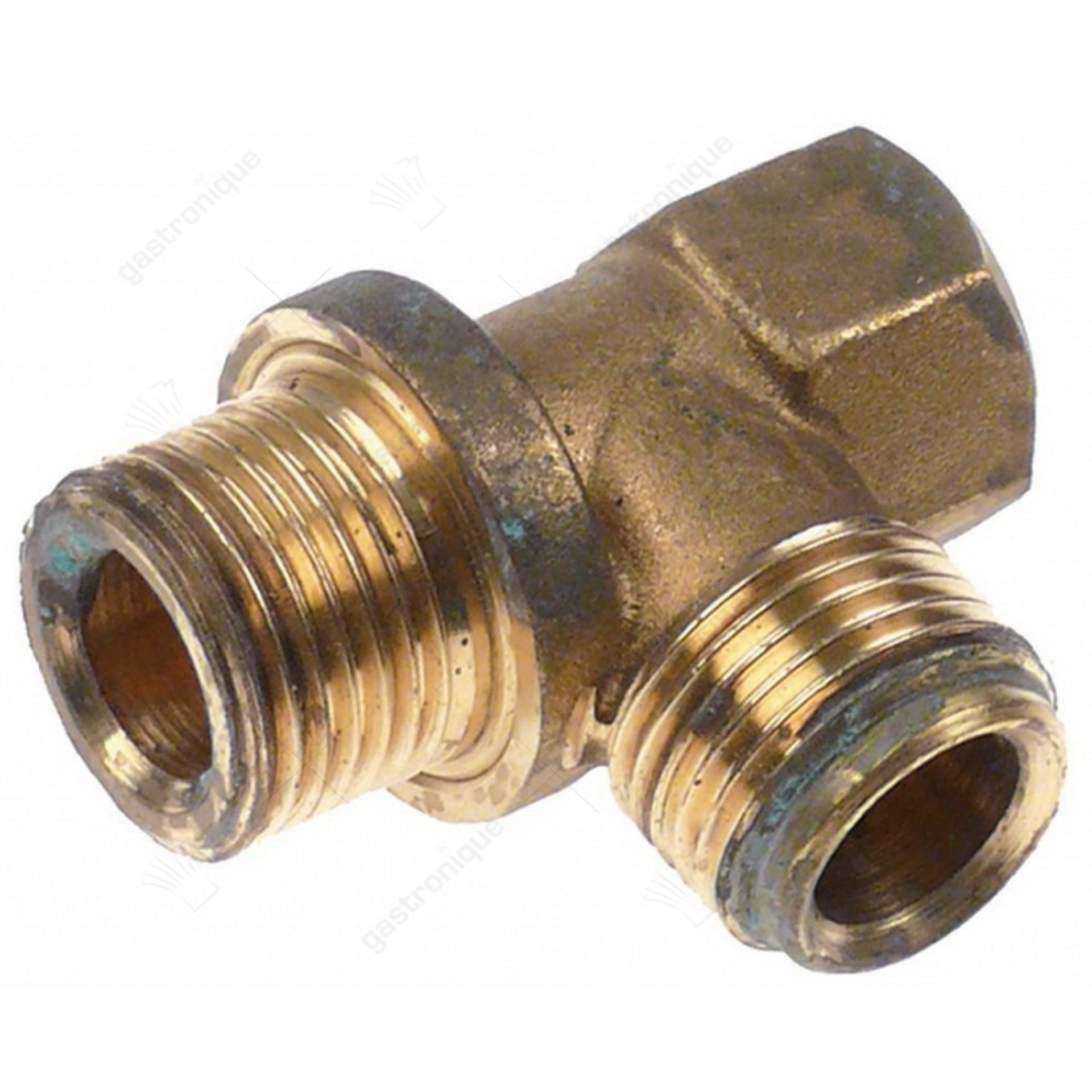 boiler fitting ø 1/2"m-1/2"m-1/4"f - afbeelding 1