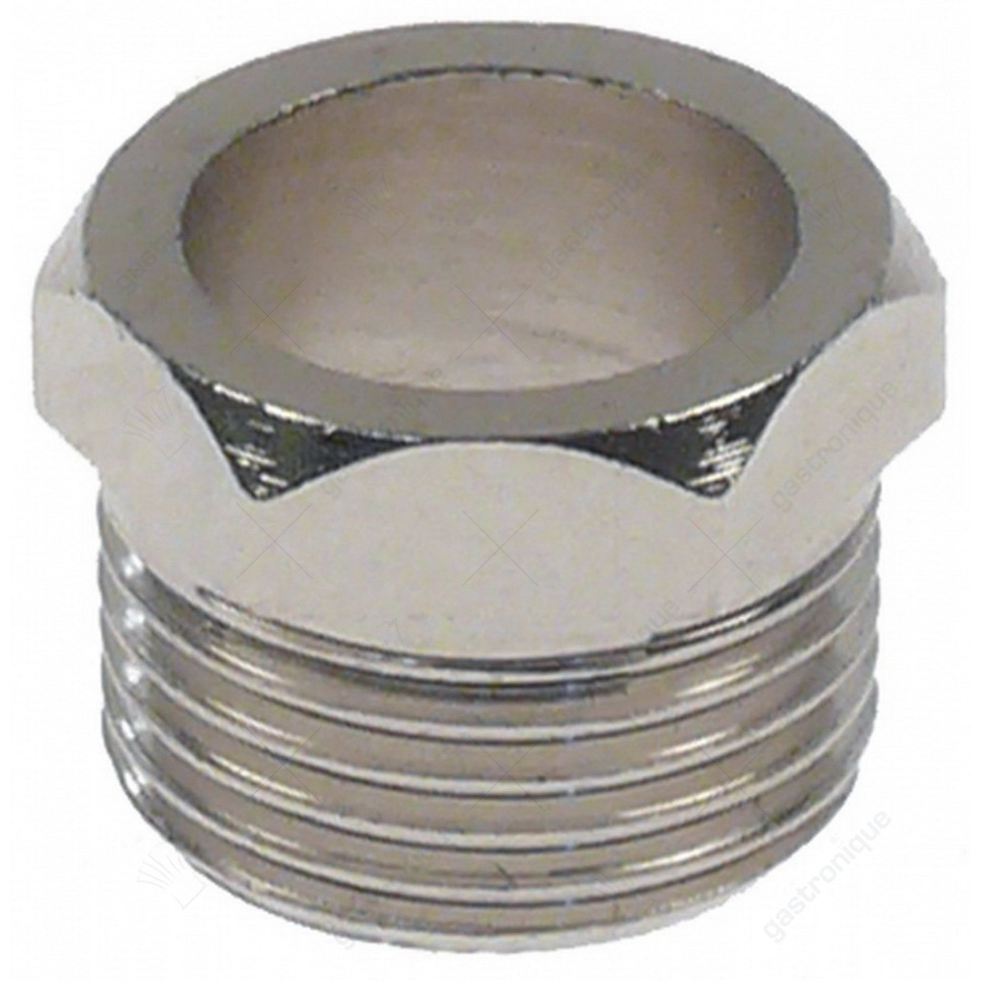knelschroef draad 3/8" gat ø 13mm H 13mm SB 17 messing verchroomd - afbeelding 2