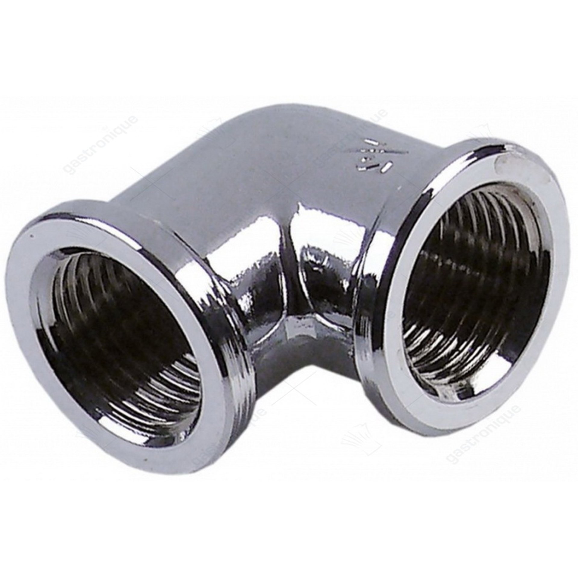 pièce d'angle filetage 1/2" ID - 1/2" ID laiton chromé - image 1