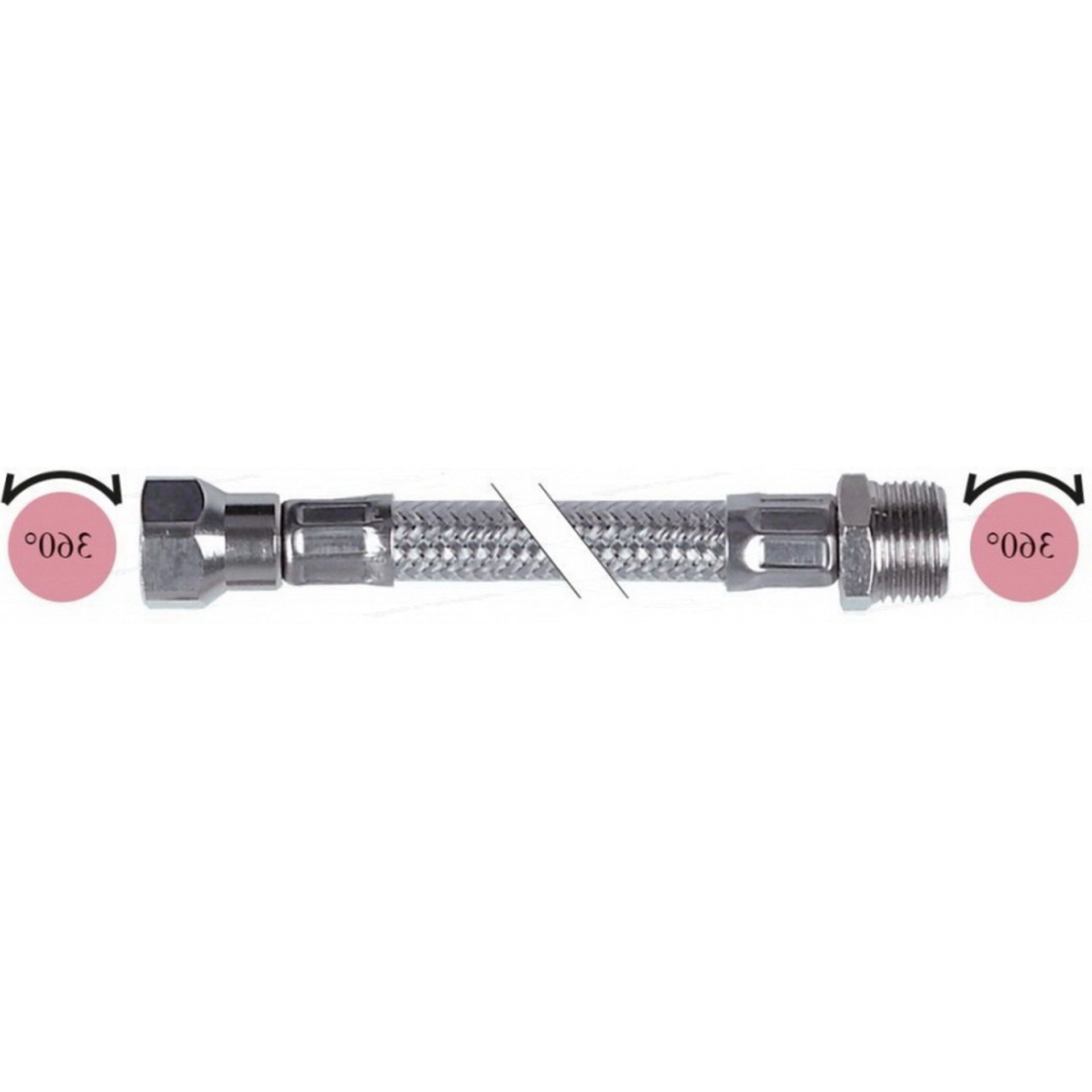 slang ø 1/2"mx1/2"f 100 cm - afbeelding 1