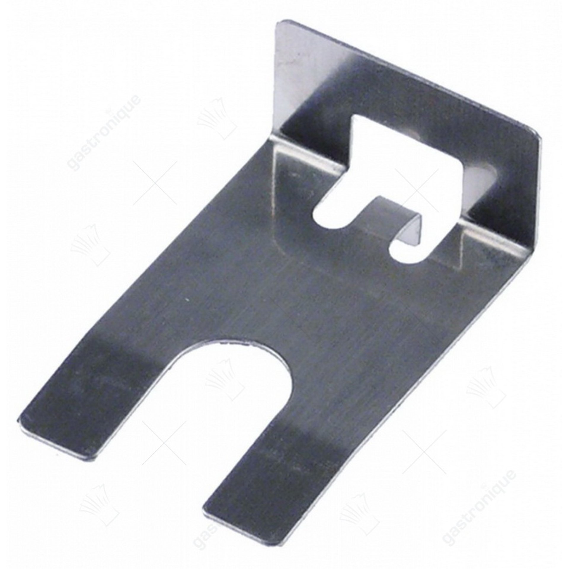 klemveer RVS voor kwartselement L 39mm B 25mm H 13,5mm boring ø 10mm - afbeelding 1